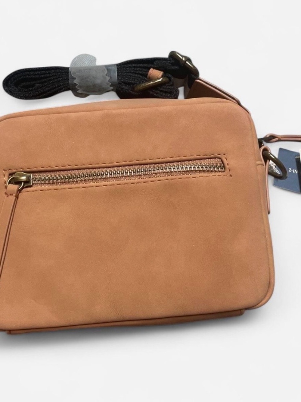 Universal Thread Tan/Cognac Crossbody with Front Zip